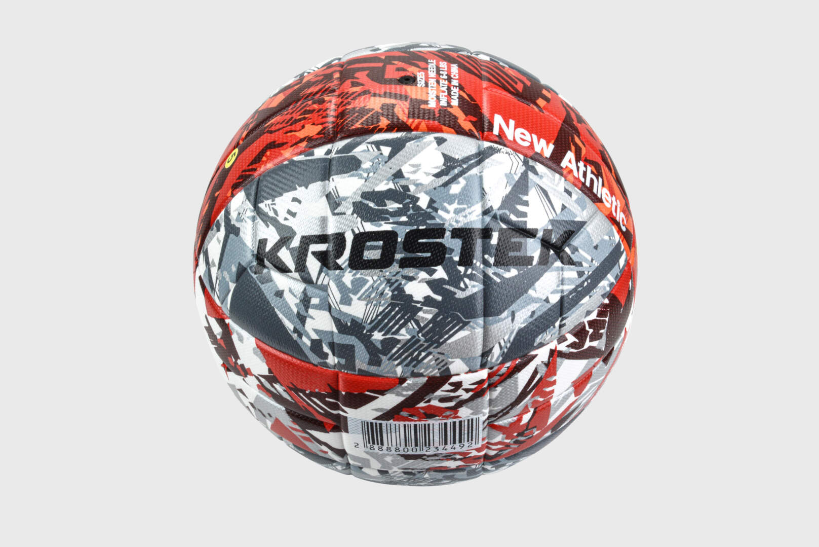 Мяч KROSTEK футбольный №2 (size 5) PU белый/черный